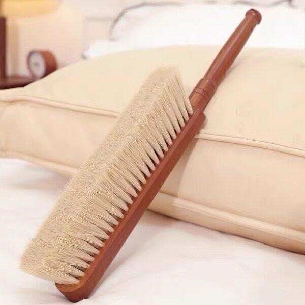 Large Soft Bristle Bed & Carpet Cleaning Brush with Long Handle