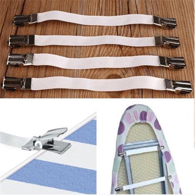 Bettlakenschnalle Weiß 4er Pack Doppelspann-Bettlakenklammerhalter Bettlakenklammer