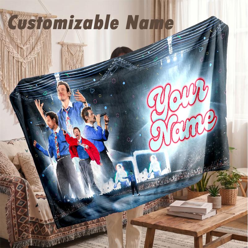 Custom Name Flannel Blanket,Harry Styles Lightweight Warm Bed Blanket For Couch & Holiday Gift
