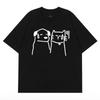 Speechless Cat Dog Meme T Shirt Summer Unisex Men Women American Hand Drawn Funny Annoyed Animal Graphic Cotton Tee Unisex