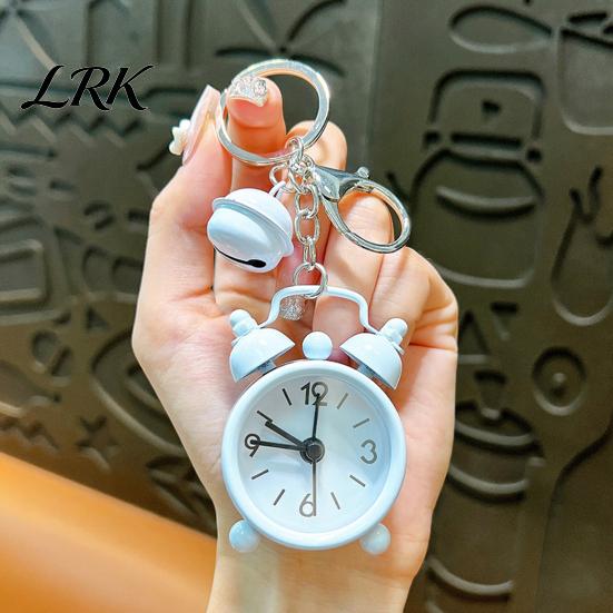 Alarm Clock Key Ring Keychain Pendant with Built-In Micro Clock, Holder for Commuters Students And Travelers, Sturdy Iron Design Portable Timekeeping