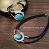 Set di Braccialetti Bohemien in Pelle Intrecciati a Mano, Braccialetto Wrap Regolabile con Chiusura Magnetica in Lega, Regalo Amicizia Hippie per Donne Uomini