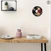 Vintage Metal Tin Sign Record Rose Wall Art Retro Home Office Decor