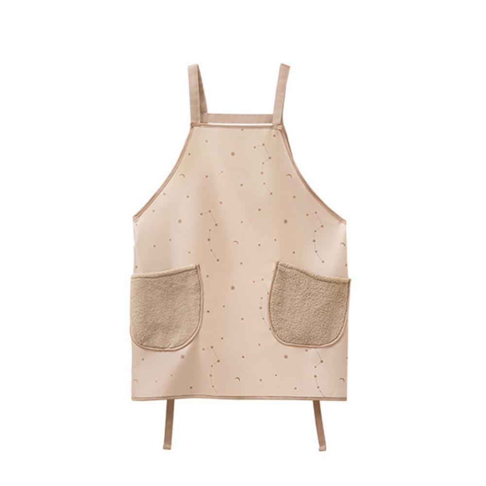 New Oil-proof Cooking Aprons Waterproof with Pockets Painting Apron Hands Wipe Breathable Coffee Overalls for Women