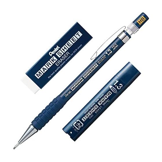 Pentel Mark Sheet Mechanical Pencil HB Eraser Refill Set AM113HBSTAMZ, 1.3mm