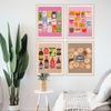 Cute Fast Food Drink Hamburger Posters Wall Art Canvas Painting Funny Sauce Prints Cookies Pictures Cartoon Kitchen Home Decor