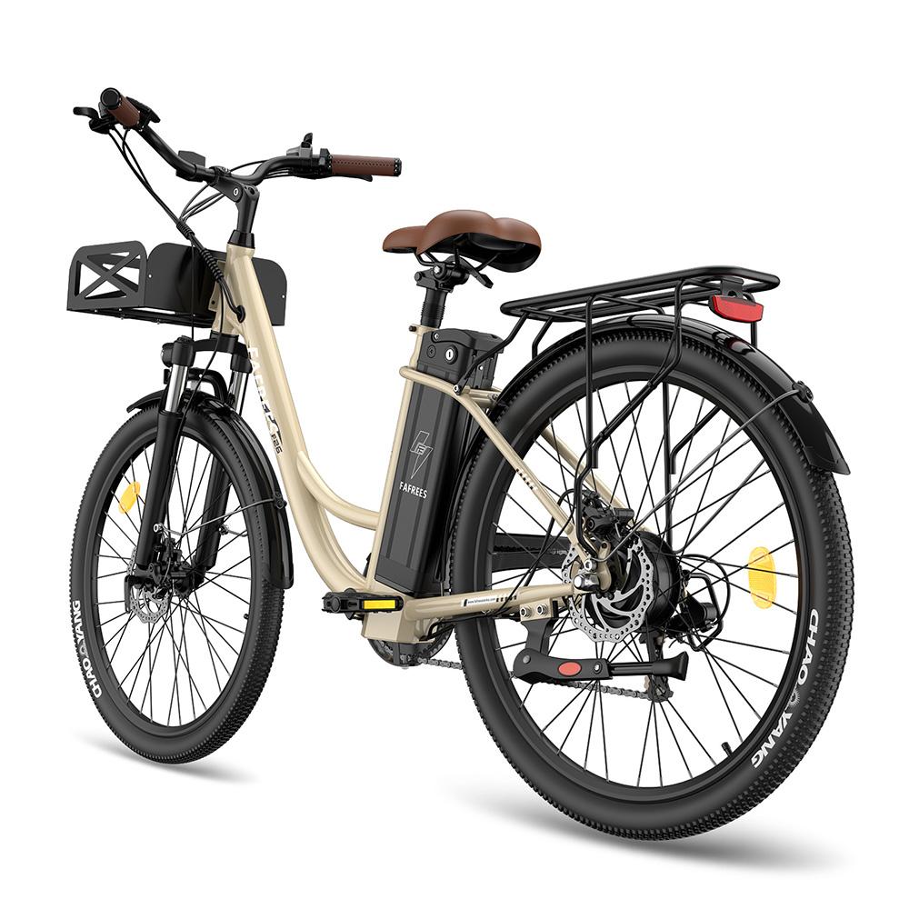 City Electric Bike FAFREES 26" 250W Motor 36V 20.3AH Max Range 200Km Load 120Kg 7 Speed F26 Lasting