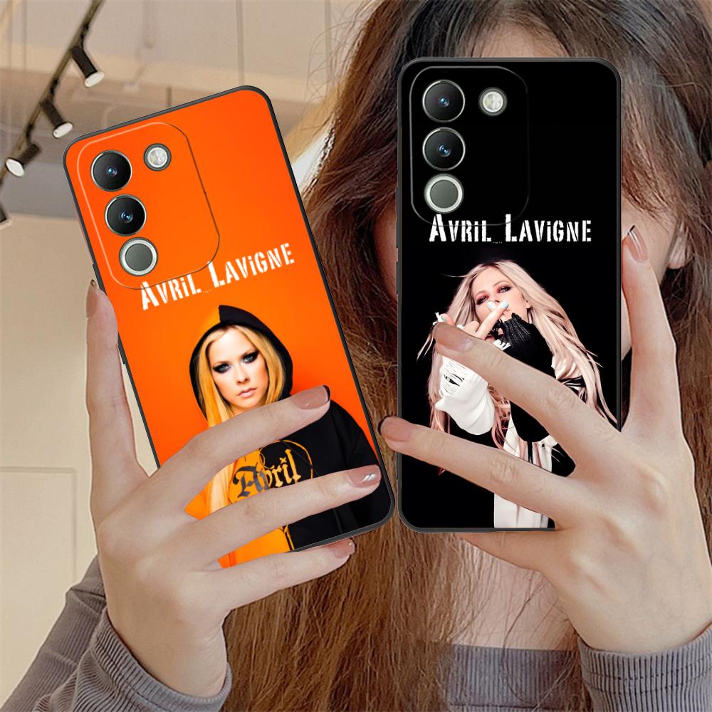 Avril Lavigne Matte TPU Mobile Phone Case for VIVO Y77 76 75 74 73 72 58 56 55 51 50 38 36 Y19 Y18 Y03 Y01 5G Colorful Cover