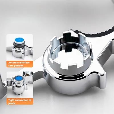 Useful Metal Faucet Wrench Multifunctional Universal Faucet Aerator Removal Tool 12 In 1 Bathroom Taps Spanner DIY Home Repair