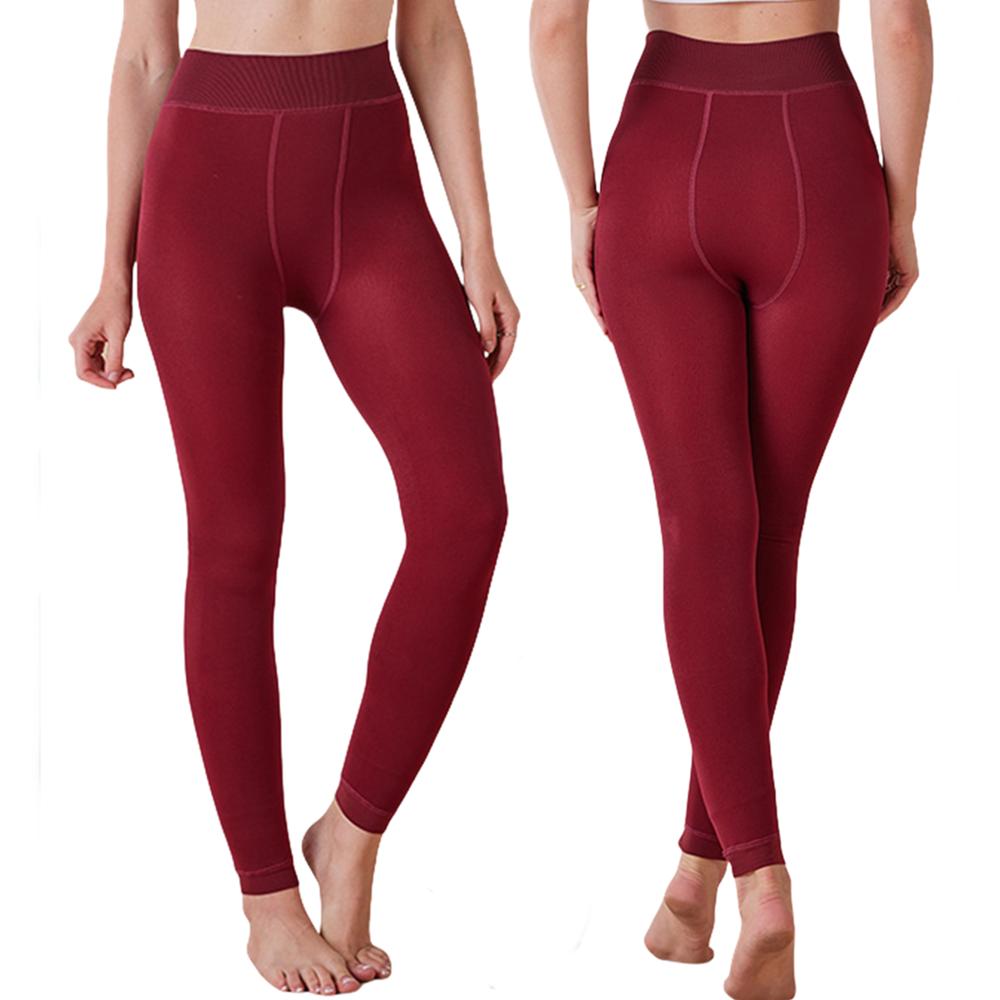 Dámské termální legíny s fleecovou podšívkou, Zimní teplé legíny s chodidly