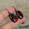 Faceted Ammolite Earring Electroformed Copper Gemstone Earrings Handmade Earring Electroformed Jewelry Latest Design Earring Gifts For Women