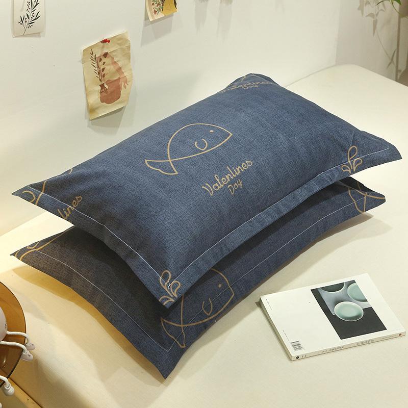 

1Pc 48*74cm Pattern Pillowslip Pink Student Dormitory Bedroom Decoration Polyester Whale Print Pillowcase Washable Pillow Cover 48x74cm±2cm