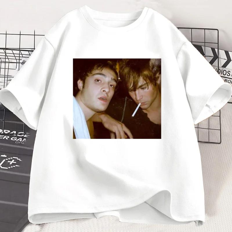 

Chuck and Nate Gossip Girl Tee Women T Shirt Vintage 90s Fashion Aesthetic Trendy Y2k T-shirt Streetwear Clothes 3XL