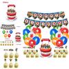 Bunte Roblox Geburtstagsparty-Zubehör Banner Und Kuchenaufsätze Ideal Für Junge Gamer