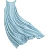 202 Artistic Sleeveless Cotton Linen Double-Layer Summer Dress