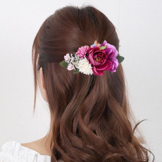 Atemberaubender Braut-Hochzeits-Haarkamm, handgefertigte Blumenblätter-Dekor-Clip für Mädchen, perfekte Accessoires für jeden Anlass, der ein vielseitiges Accessoire sucht, das kann