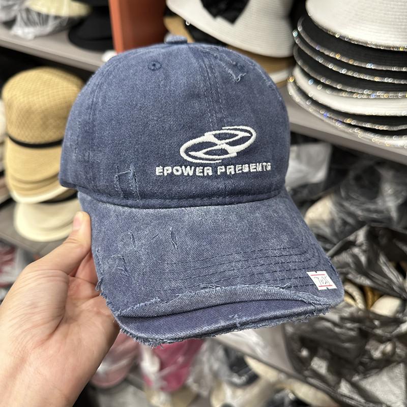 All-matched Worn Hat Covering Old Washing Cotton Cloth Soft Top Baseball Hat for Women Spring and Autumn Couple Baseball Cap