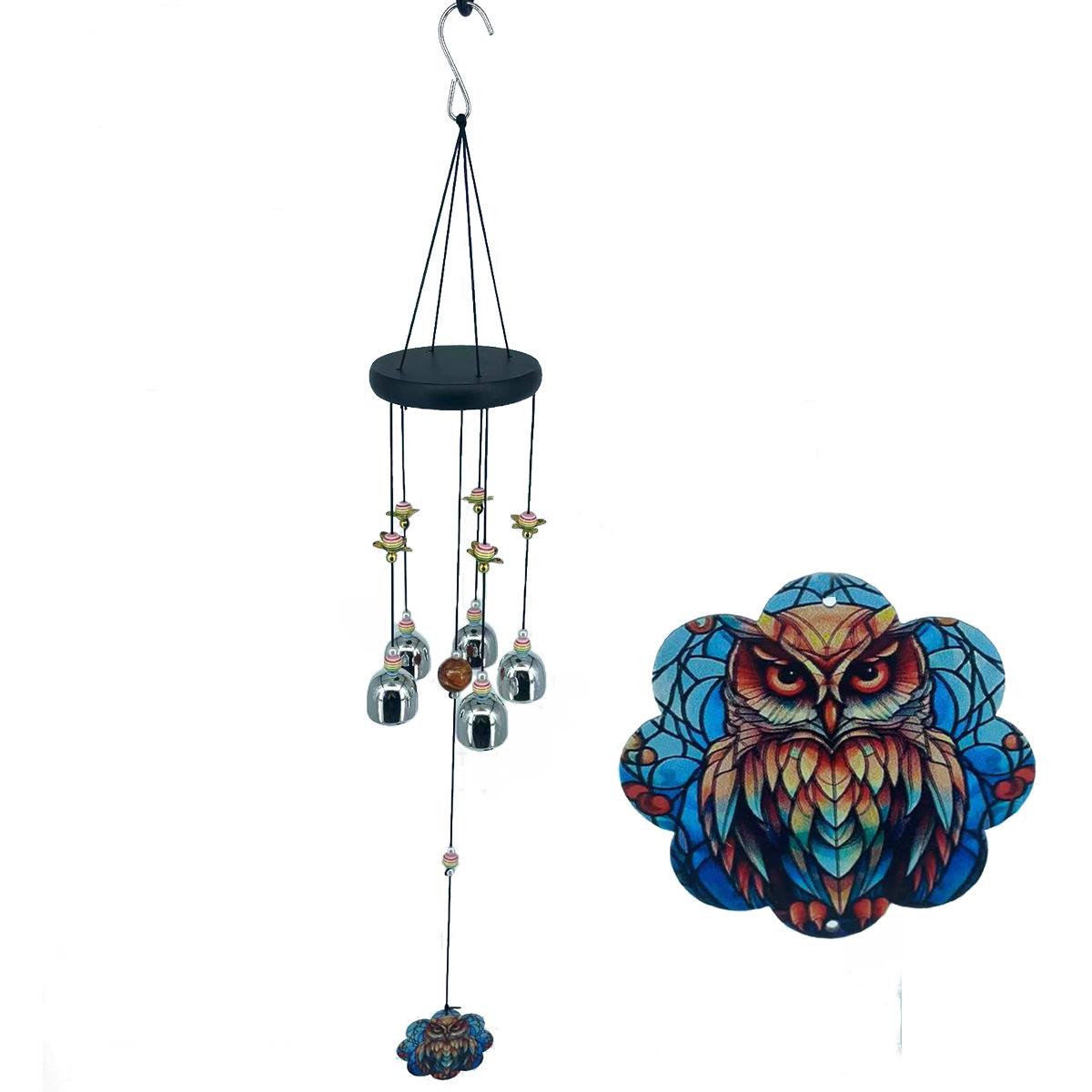 

Colorful Lotus Bead Wind Chime with Owl Pendant – Perfect for Home, Balcony, or Courtyard Décor