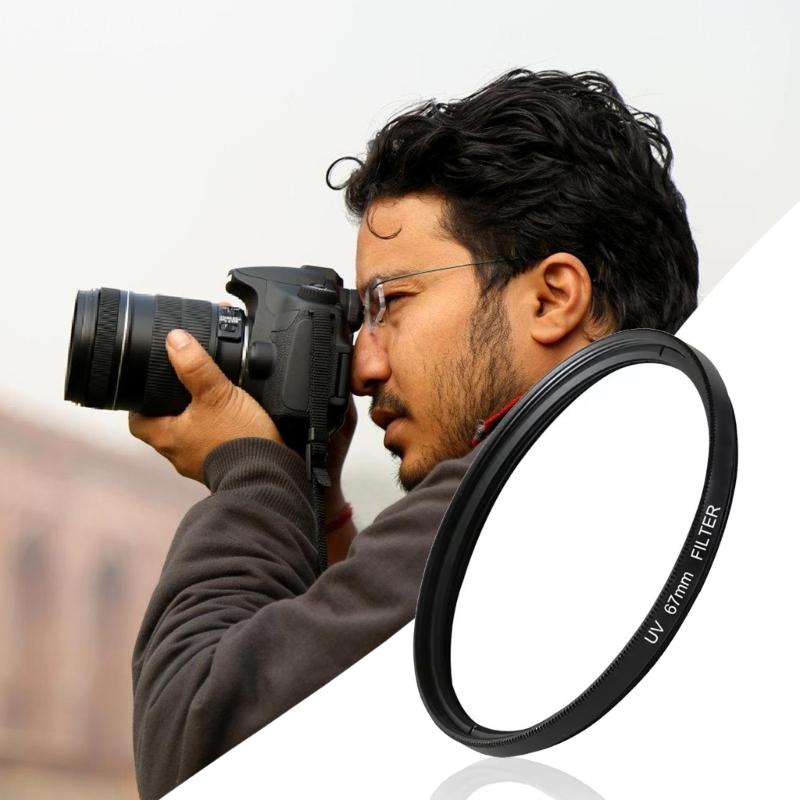 Lens Filter Easy Installation Replacement Filter 37/40.5/43/46/49/52/55/58/62/67/72/77/82mm for Professional Photography