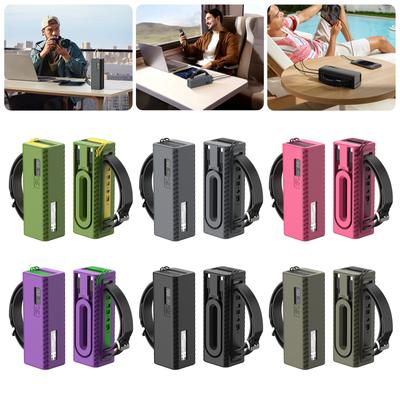 Silicone Power Bank Protector With Cable Management Soft Shock Resistant Case For CUKTECH No.15