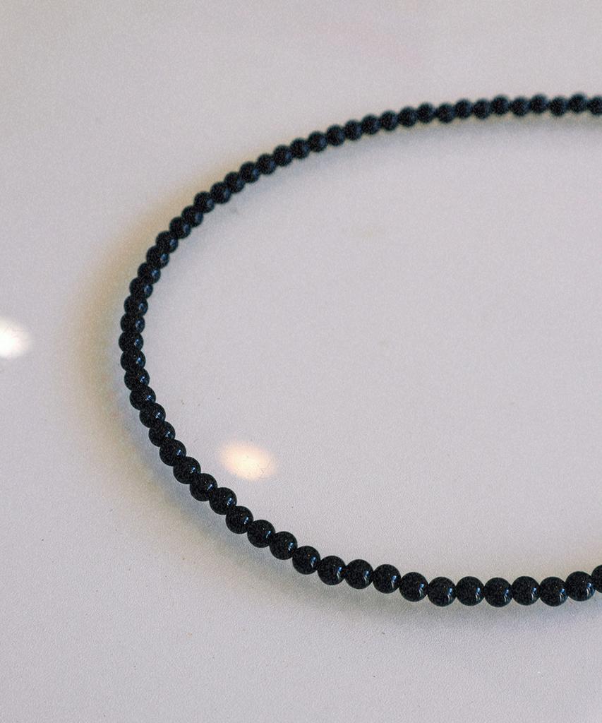 Bicycletrophy Bt Gemstone Necklace 01 (4Mm Polished Onyx)