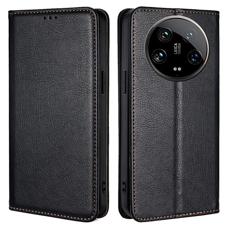 

For Xiaomi 14 Ultra Case PU Leather Wallet Cover Magnetic Closing Phone Shell