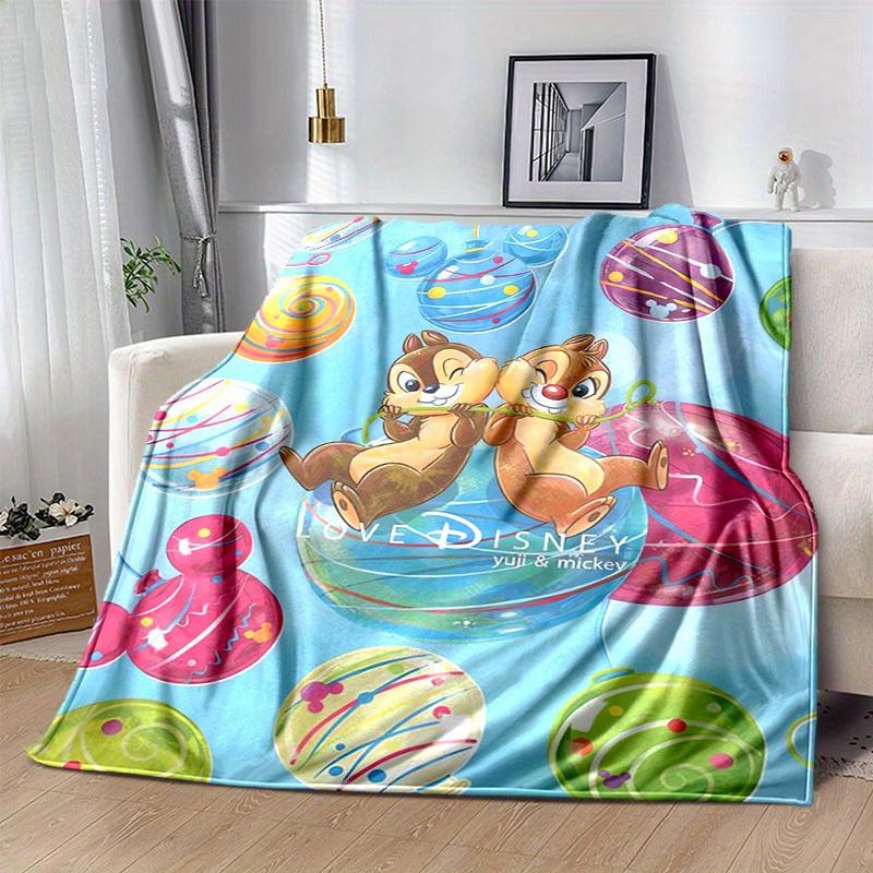 1pc, Disney Chip & Dale Balloon Adventure Love Disney Soft Throw Blanket for Home Decor, Couch Cover, Travel, Camping, Car, Beach, Office