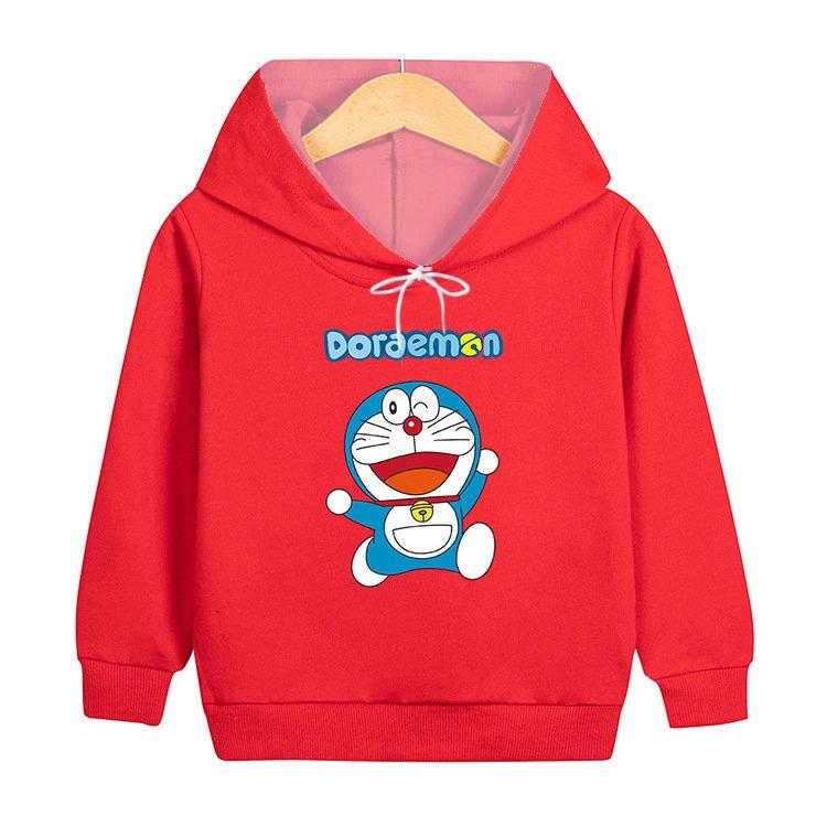 

2025 New Cute Doraemon Cartoon 3D Printed Hooded Sweatshirt for Autumn and Winter, Loose and Comfortable Daily Casual Jacket S