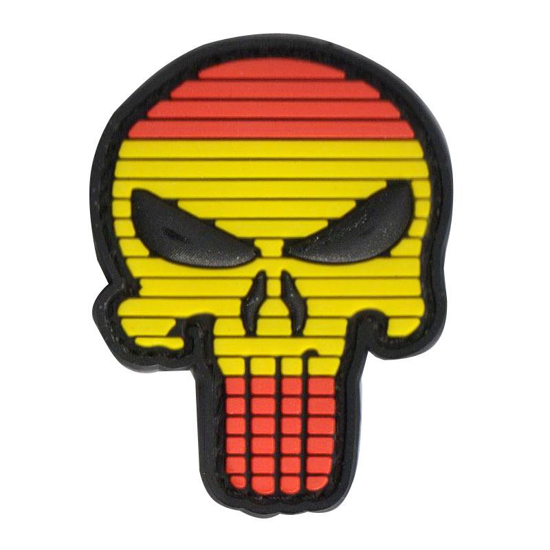 Haike Spain PVC Epoxy Punisher Flag Velcro Patch
