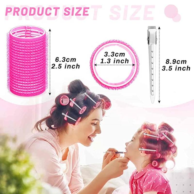 Role de păr cu auto-aderență Onduleuri de păr fără căldură Breton de păr Volum Auto-adeziv Cârlig și buclă Instrumente de styling DIY