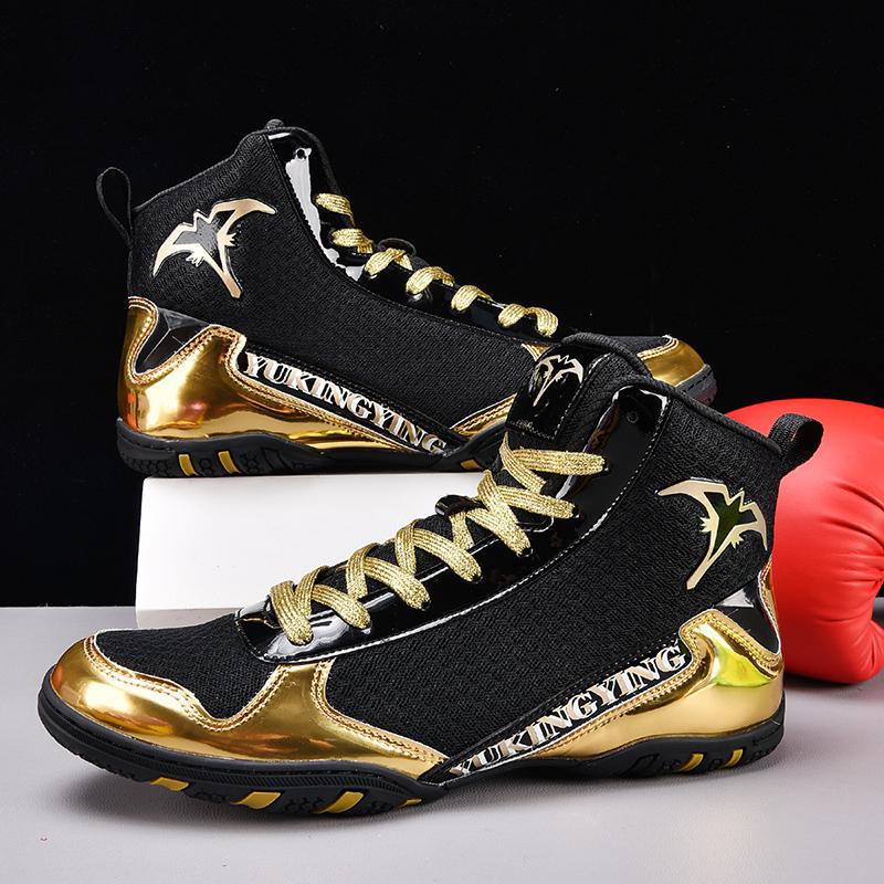 Nové pánské boxerské boty Profesionální boxerské boty Protiskluzové Lehké Cvičební tenisky pro trénink