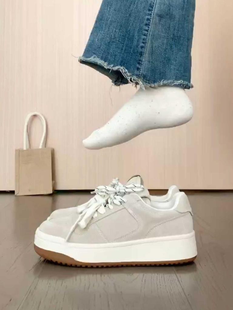 Dexun shoes sports board shoes spring 2025 new platform niche casual versatile board shoes women
