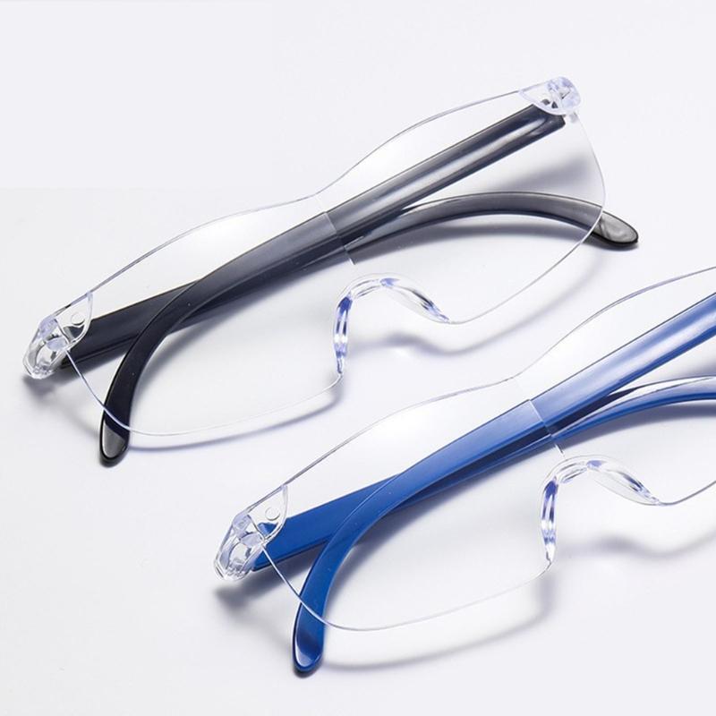 3X 5 8X 10X 12X Adjustable Magnification Eyeglass Frameless PC Frame For Detailed Work Sewing Repair