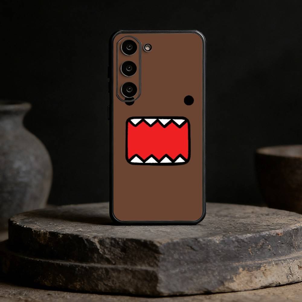 Cute Domo-kun Phone Case Phone Case For Samsung Galaxy A20,21s,22,31,32,52,53,72,73,80,91 Soft Black Shell