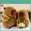 Capybara Animal Plush Toy Cushion With Bee Backpack For Kids Gift