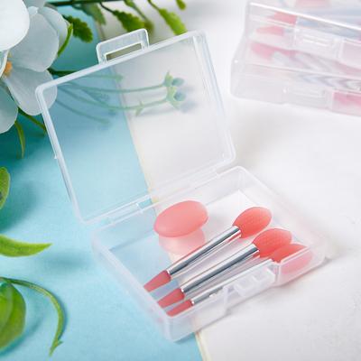 3 Stück Silikon-Lippenbalsam-Lippenfilmpinsel mit Saugnapf und Staubschutz, Make-up-Pinsel