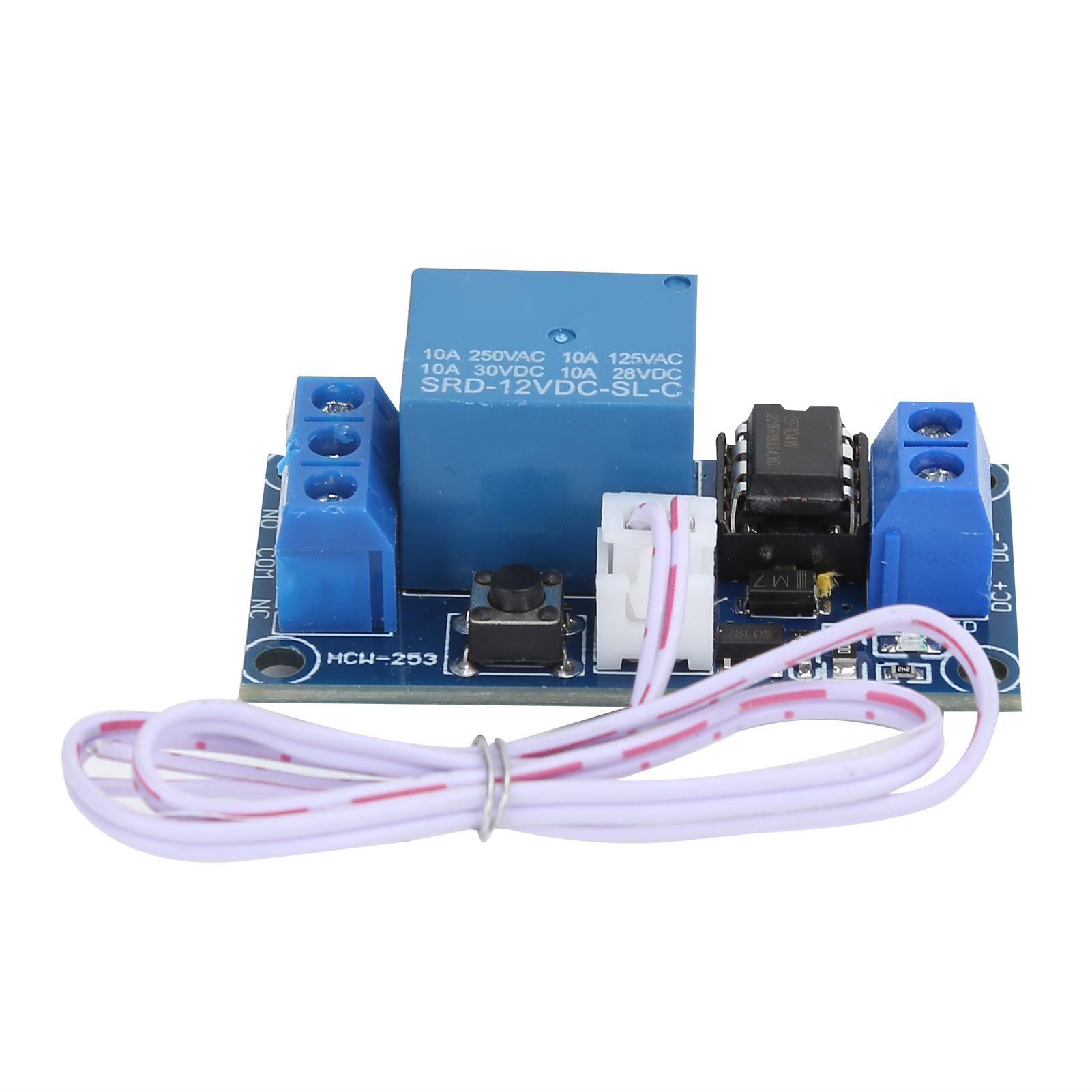 

Relay Module Bistable 1Button StartStop SelfLocking Electronic Control Component DC12V
