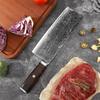 8 Inch Chinese Chef Knife Damascus Steel Blade Sharp Slicing Cleaver Handmade Forged Kitchen Knives For Cutting Vegetables Meat