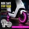 2Pcs Motion Sensor LED Neon Flash Lamp Single/Seven Colors Rim Strobe Warning Lamp  Bicycle Tire