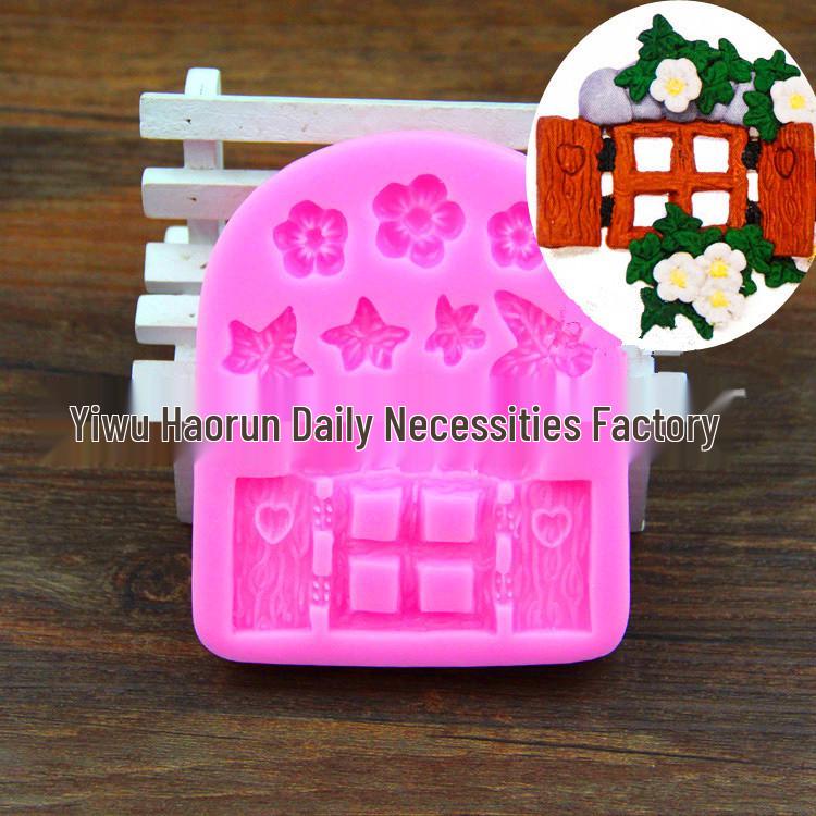 Mushroom House Fairy Tale Silicone Mold for Log Cabin Cakes and Chocolates