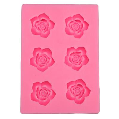 Rose Shape Silicone Tray Non Stick Heat Resistant Flower Shape Candy Sugar Cake Chocolate Baking