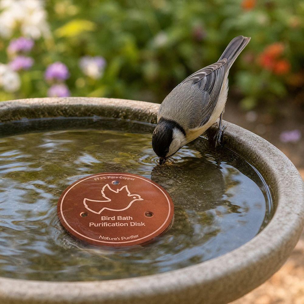 10cm Bird Bath Disk Round Cleaning Plate Bird Bath Water Fountain  for Garden Patio Lawn Fountain