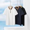 DIBENZE Men's Plus Size Short Sleeve Polo Shirt