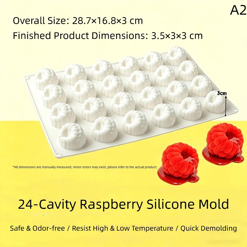 1Pcs Raspberry Fruit Series Cake Silicone Mold Mango Baking Mousse Mould Strawberry French Dessert Mousse Mold