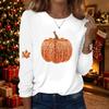 Women's Casual Long Sleeve Round Neck Halloween Print Top