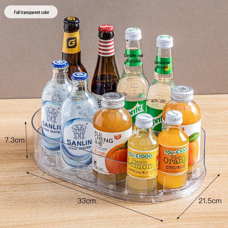 Multipurpose Rotating Kitchen Shelf: Beverage and Seasoning Storage Box