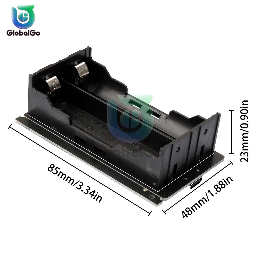 Type-C Single-chip Uninterruptible Power Module 18650 Lithium Battery Charging and Discharging 1.8V 3.3V 5V with LED Display