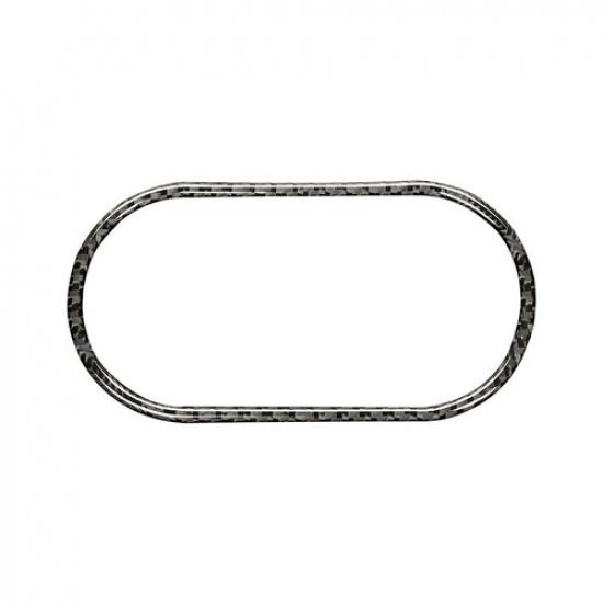 Soft Carbon Fiber + Rubber Car Front Headlight Switch Sticker For Macan 14 15 16