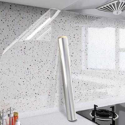 Transparent Modern Style 40cm Decorative Waterproof Anti Fouling Oil Resistant Self-adhesive Wall Sticker Kitchen Wallpaper