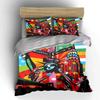 "Colorful New York Decor Set" Soft Skin-Friendly Bedding Set Includes 1 Duvet Cover And 2 Pillowcase Gift